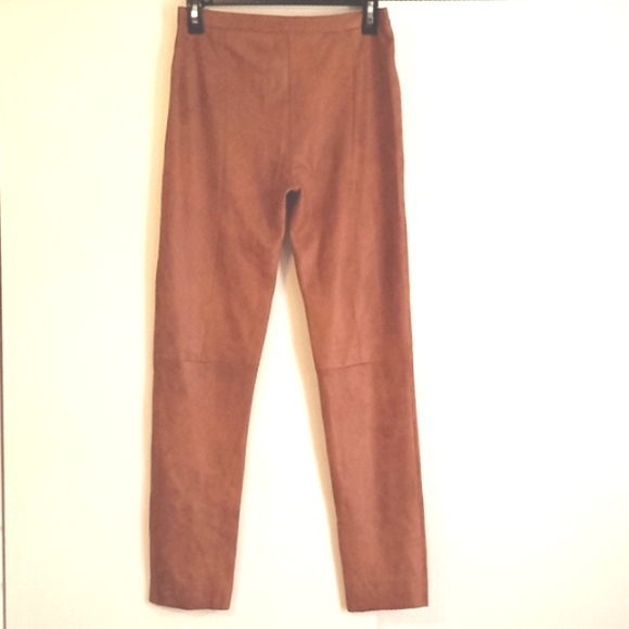 Forever 21 Tan Faux Suede Leather Straight Leg Pants in Size Medium - Picture 5 of 8